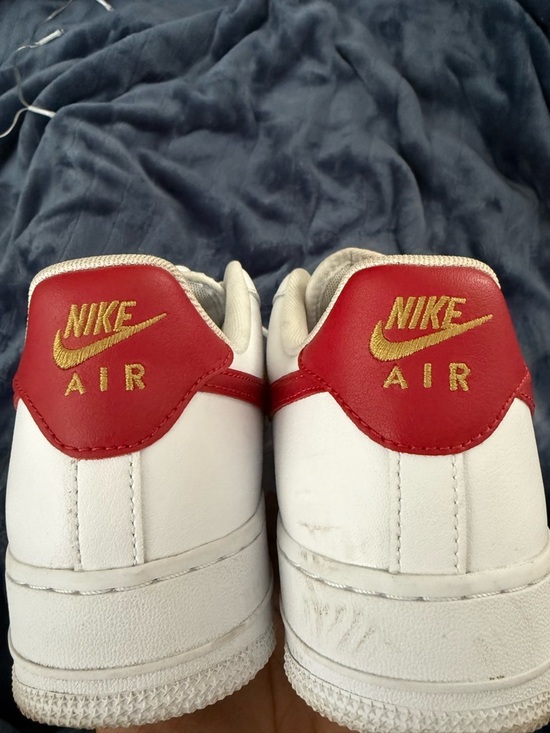 Nike White Sneakers with Red and Gold Accents - Picture 4 of 4